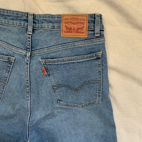 Levis 721 Orange Tab Vintage High Rise Skinny Jeans - Picture 3 of 4